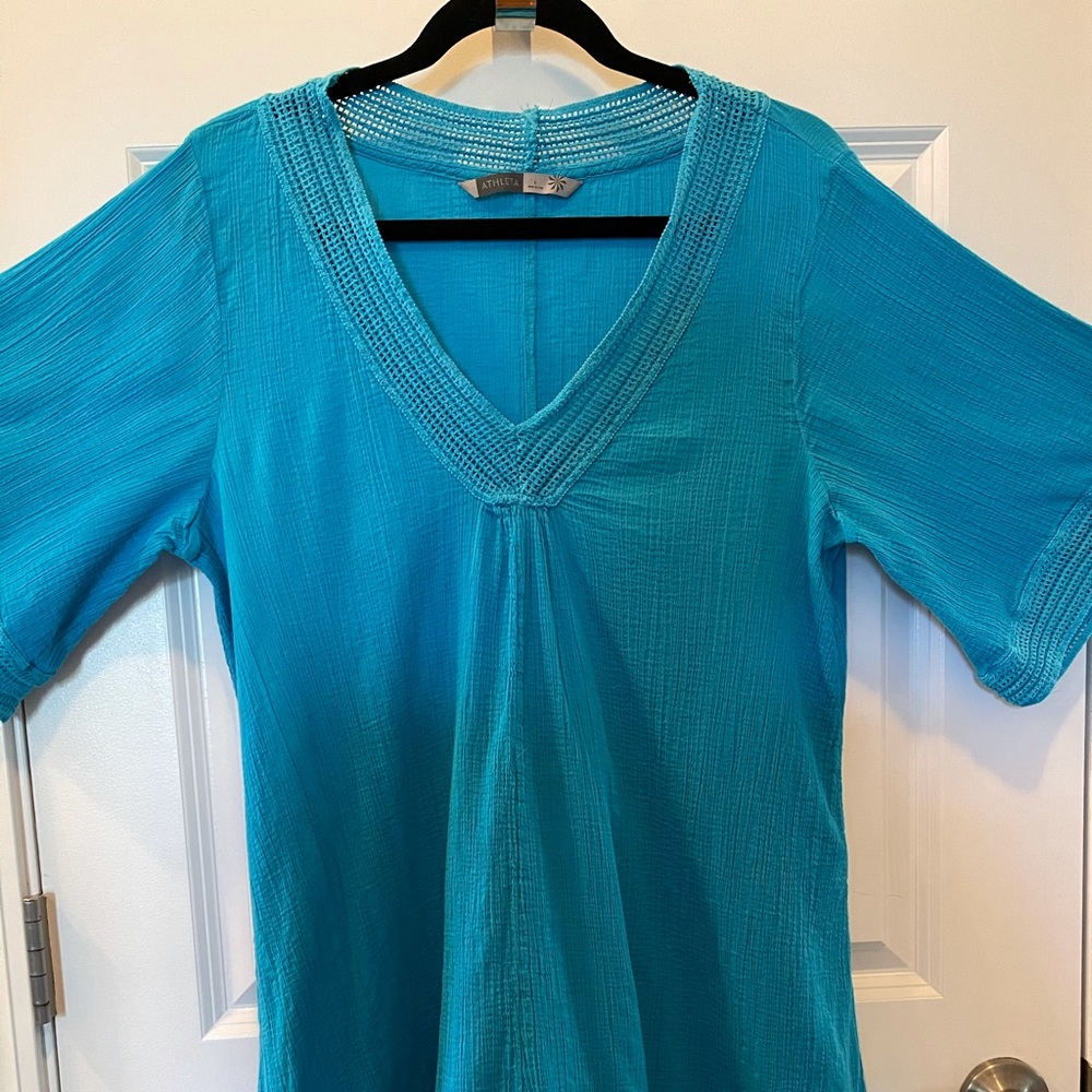 Athleta Large Teal Dress